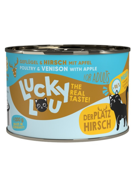 Lucky Lou Lifestage Adult Drób i jeleń puszka 200g