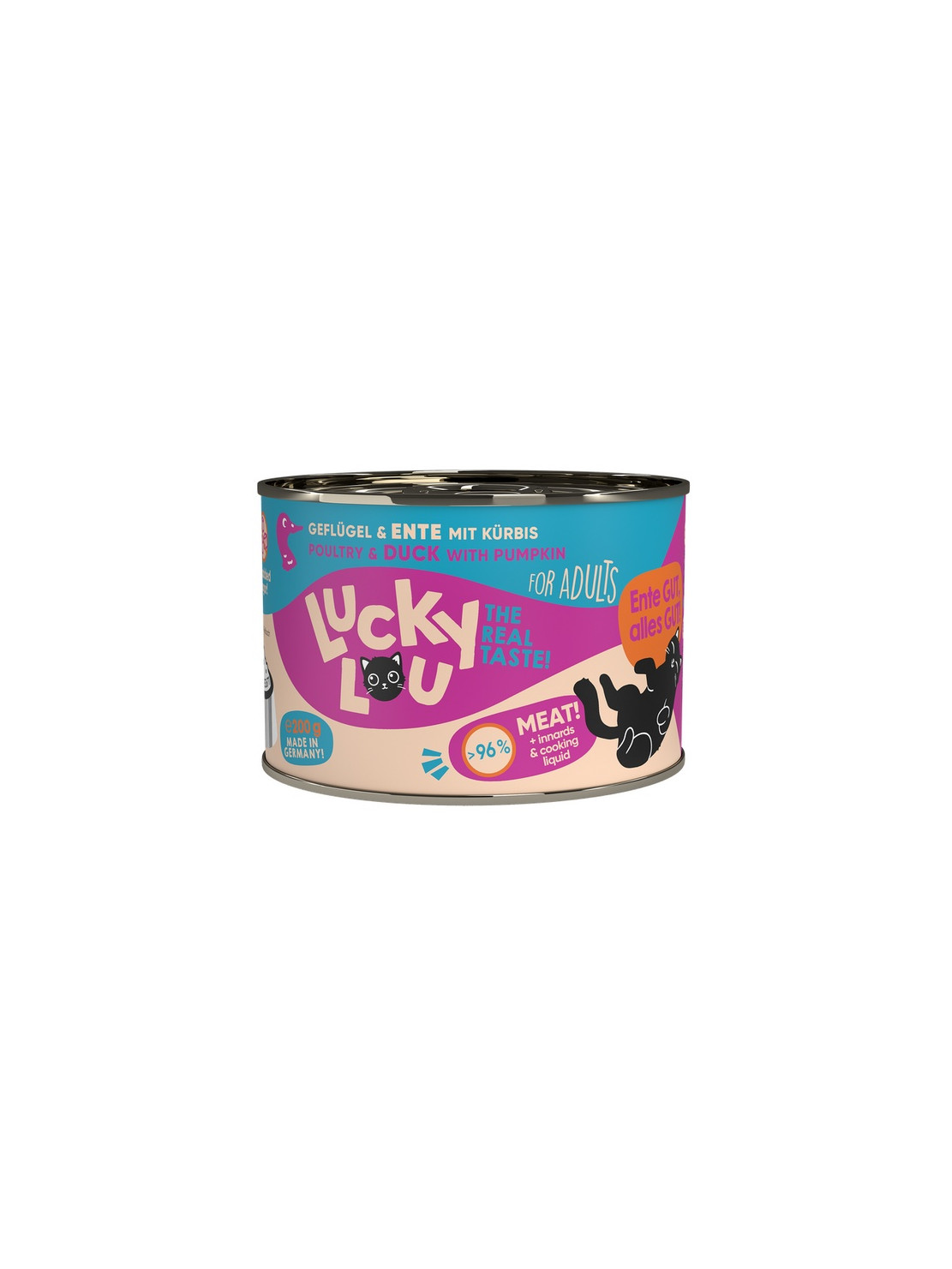 Lucky Lou Lifestage Adult Drób i kaczka puszka 200g