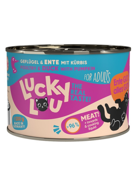 Lucky Lou Lifestage Adult Drób i kaczka puszka 200g
