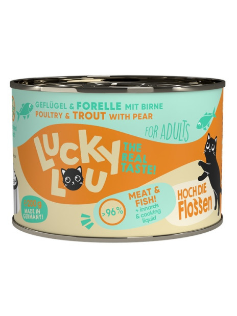 Lucky Lou Lifestage Adult Drób i pstrąg puszka 200g