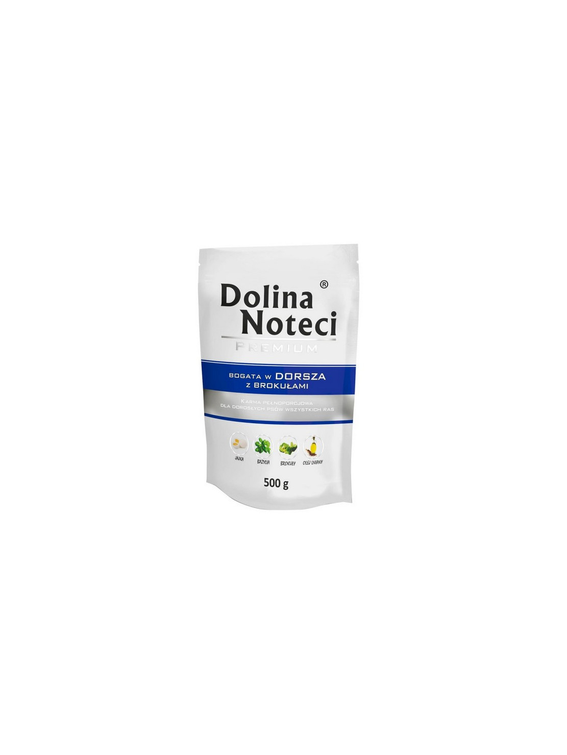 Dolina Noteci Premium Pies Dorsz z brokułami saszetka 500g