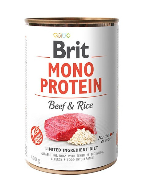 Brit Mono Protein Beef & Rice puszka 400g