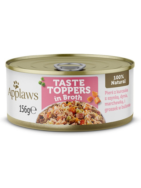 Applaws Dog Taste Toppers puszka z kurczakiem, szynką i warzywami 156g