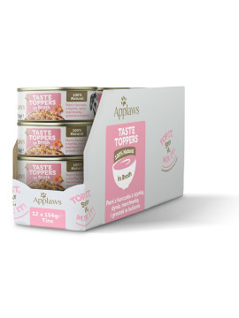 Applaws Dog Taste Toppers puszka z kurczakiem, szynką i warzywami 156g