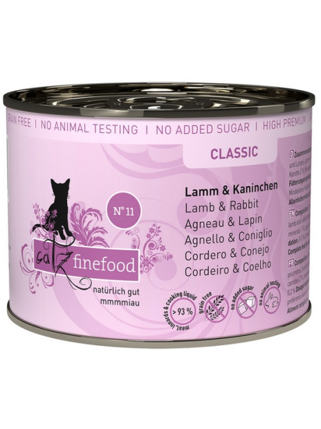Catz Finefood Classic N.11 Jagnięcina i Królik puszka 200g