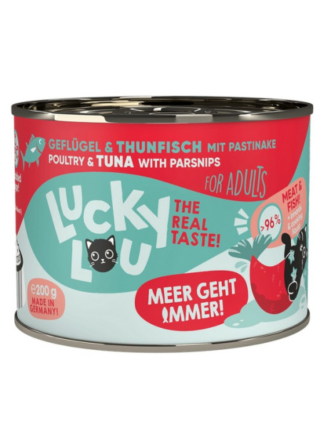 Lucky Lou Lifestage Adult Drób i tuńczyk puszka 200g