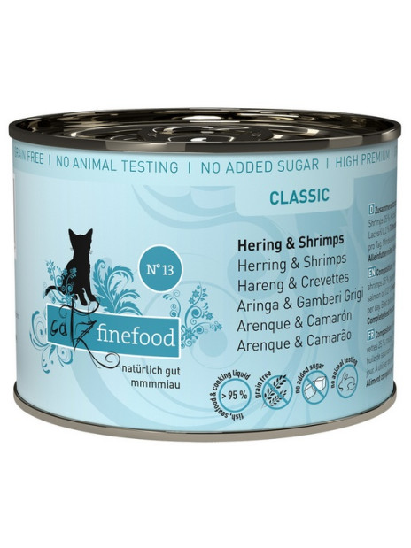 Catz Finefood Classic N.13 Śledź i Krewetki puszka 200g