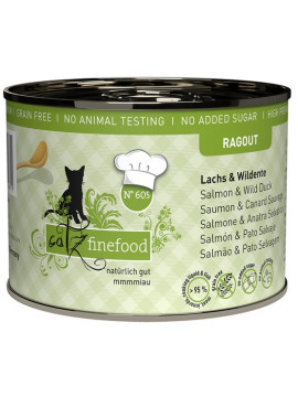 Catz Finefood Ragout N.605 Łosoś i Dzika Kaczka puszka 190g