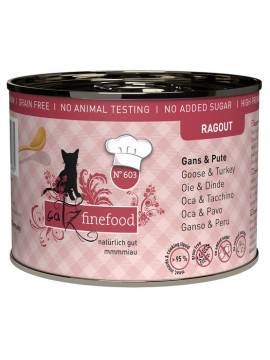 Catz Finefood Ragout N.603 Gęś i Indyk puszka 190g