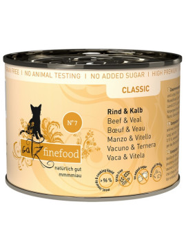 Catz Finefood Classic N.07 Wołowina i cielęcina puszka 200g