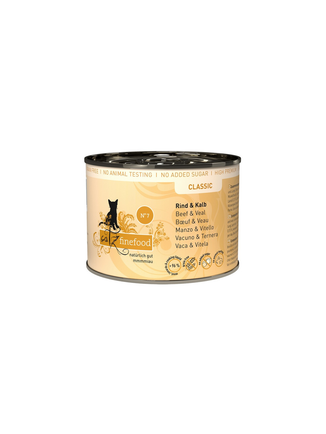 Catz Finefood Classic N.07 Wołowina i cielęcina puszka 200g
