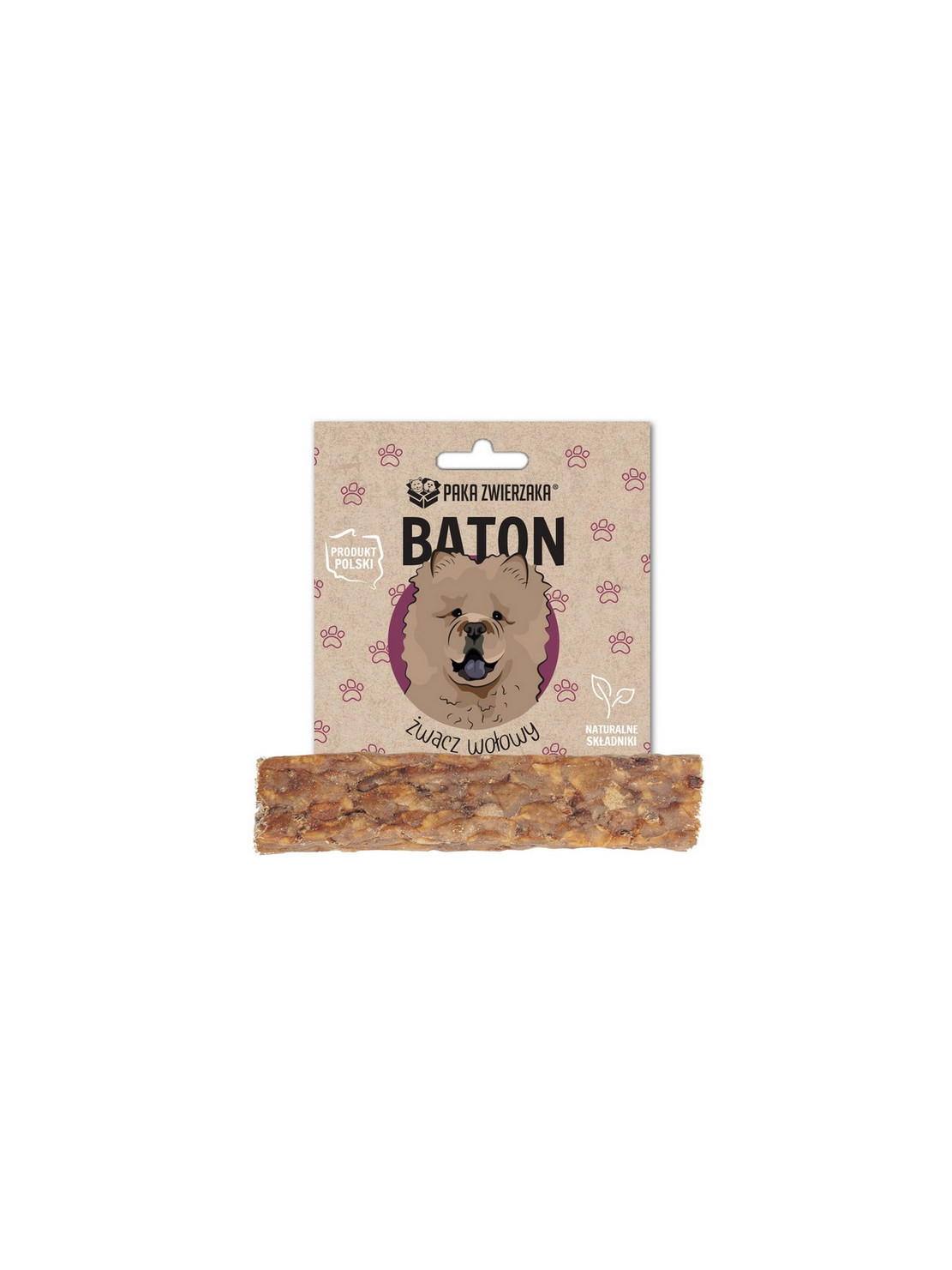 Paka Zwierzaka Baton Żwacz wołowy 12cm