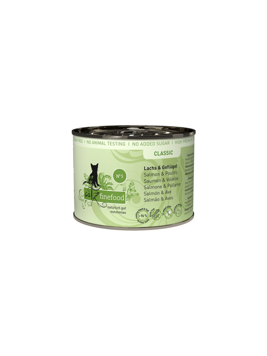 Catz Finefood Classic N.05 Łosoś i drób puszka 200g