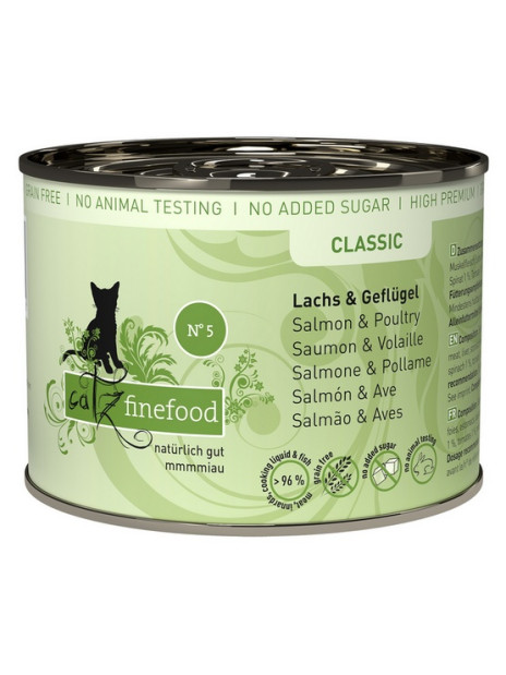 Catz Finefood Classic N.05 Łosoś i drób puszka 200g