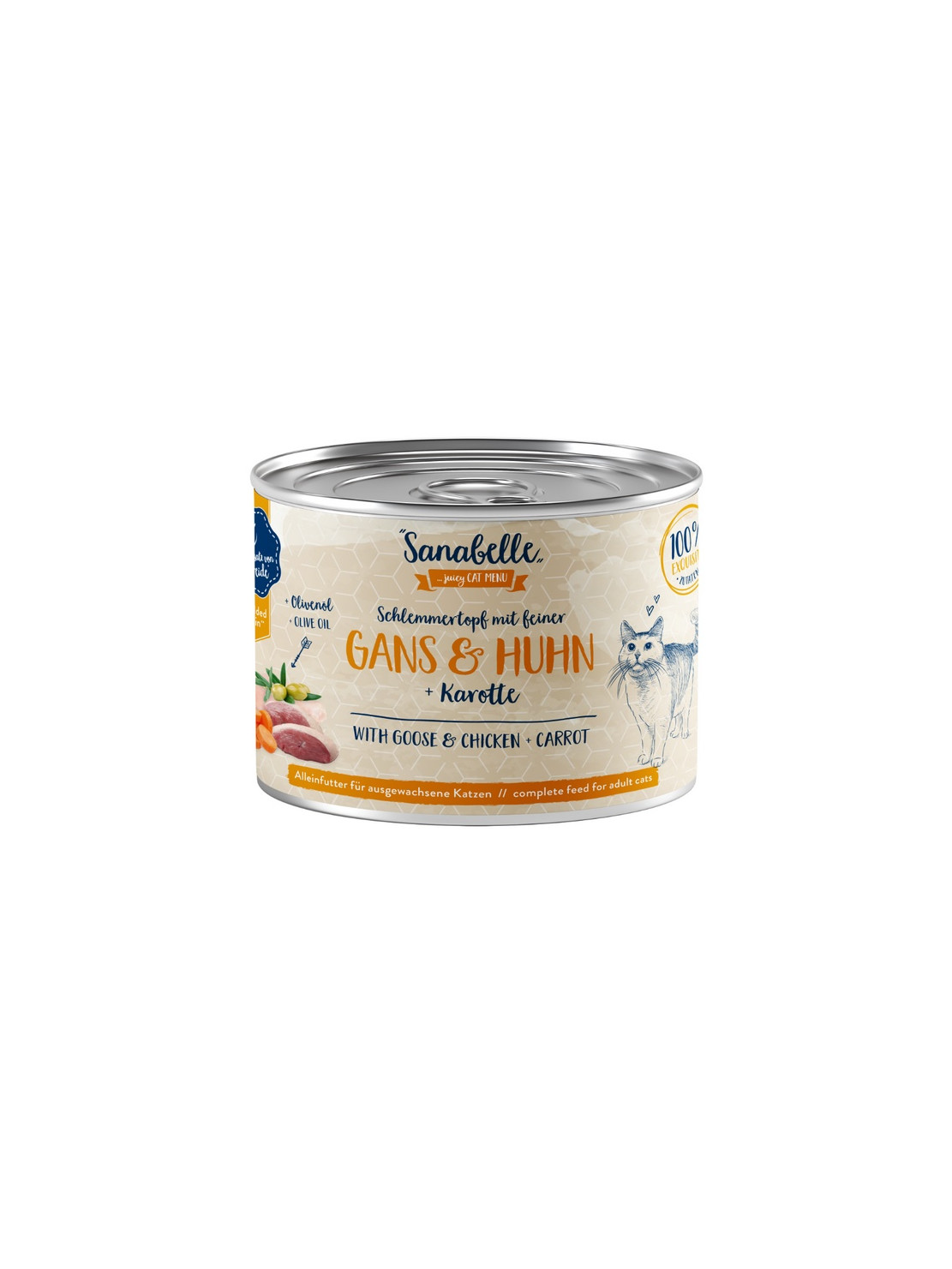 Sanabelle Gęś, kurczak i marchew puszka 180g