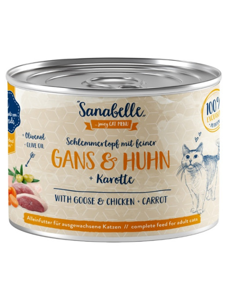 Sanabelle Gęś, kurczak i marchew puszka 180g