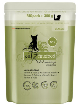 Catz Finefood Classic N.05 Łosoś i drób saszetka 300g