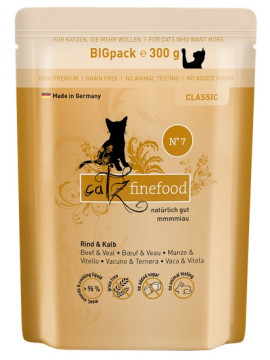 Catz Finefood Classic N.07 Wołowina i cielęcina saszetka 300g