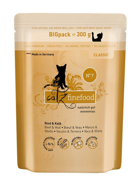 Catz Finefood Classic N.07 Wołowina i cielęcina saszetka 300g