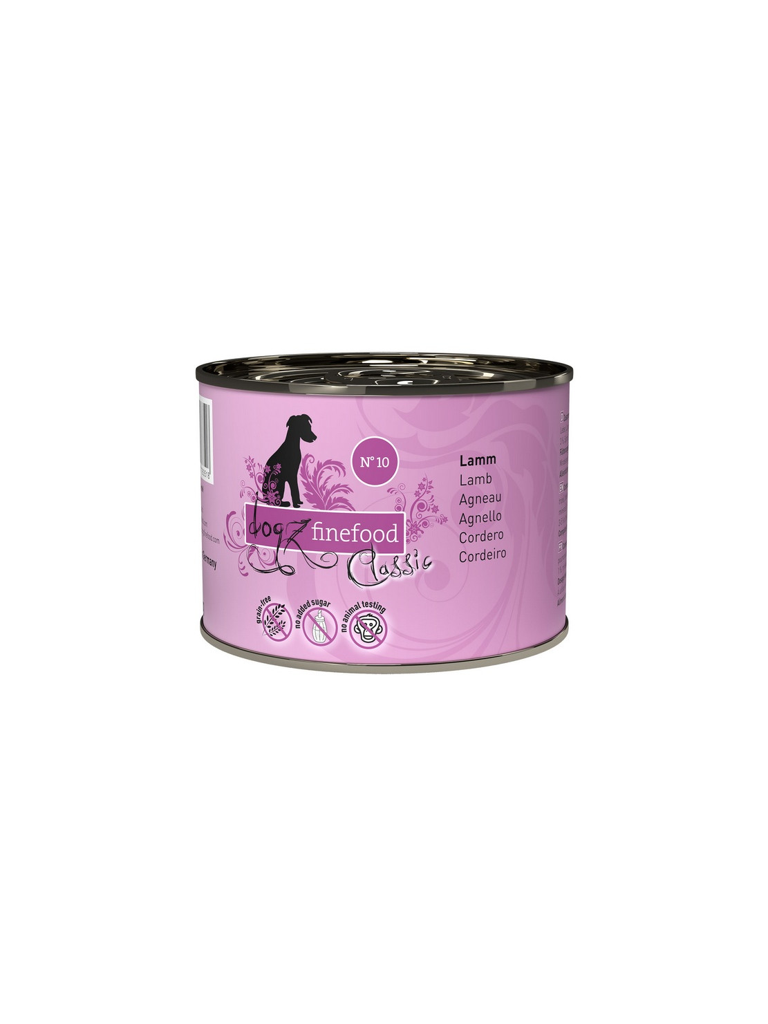 Dogz Finefood Classic N.10 Jagnięcina puszka 200g
