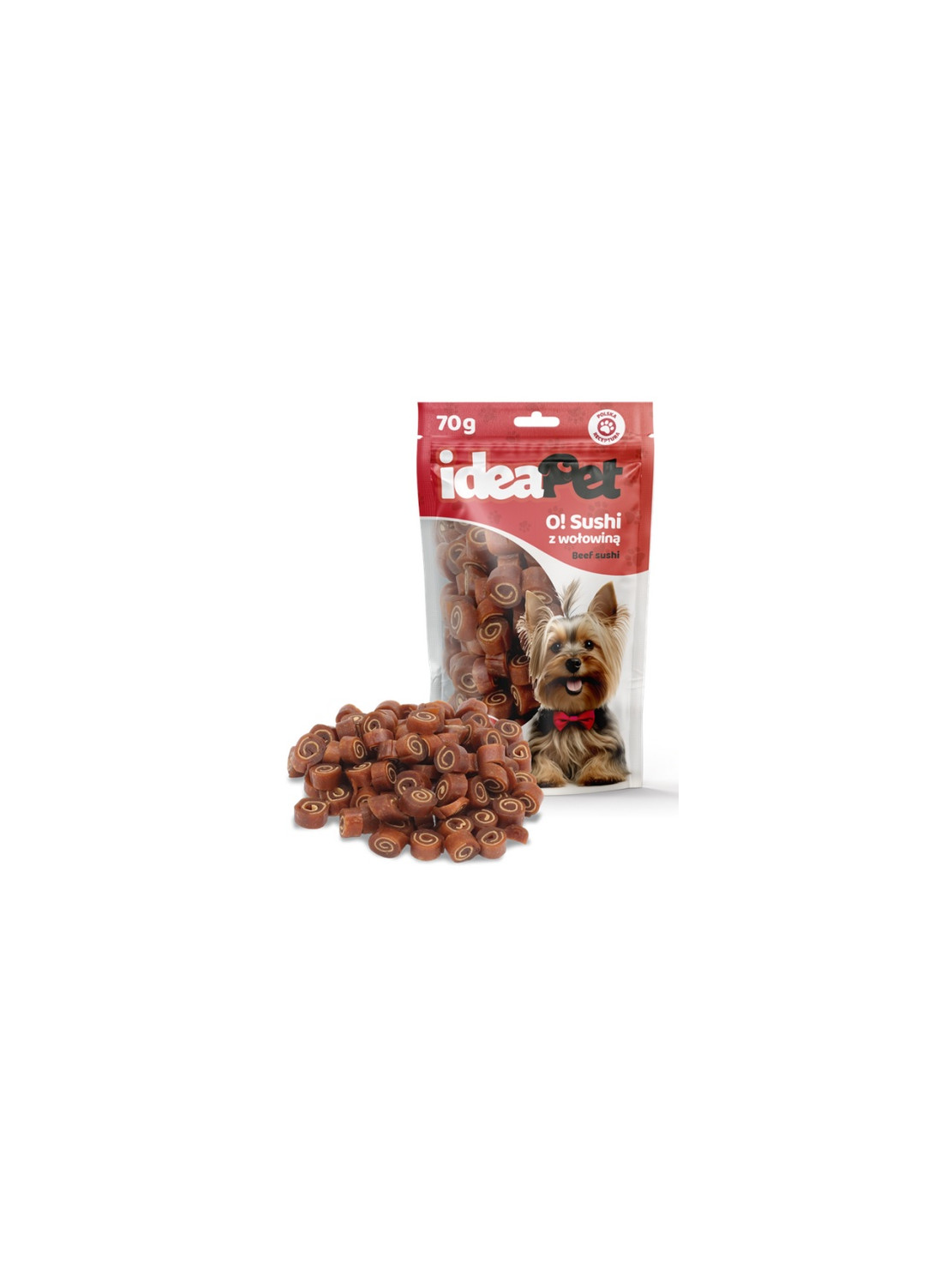 IdeaPet O! Sushi z wołowiną 70g