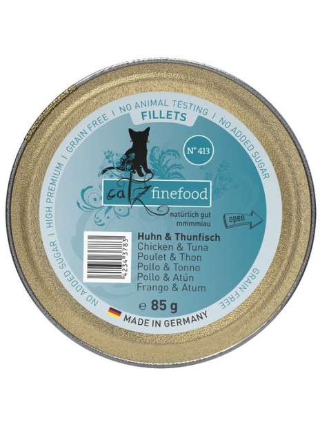 Catz Finefood Filety N.413 Kurczak/Tuńczyk tacka 85g