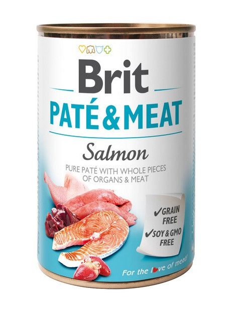 Brit Pate & Meat Dog Salmon puszka 400g