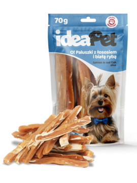 IdeaPet O! Paluszki z łososiem i białą rybą 70g