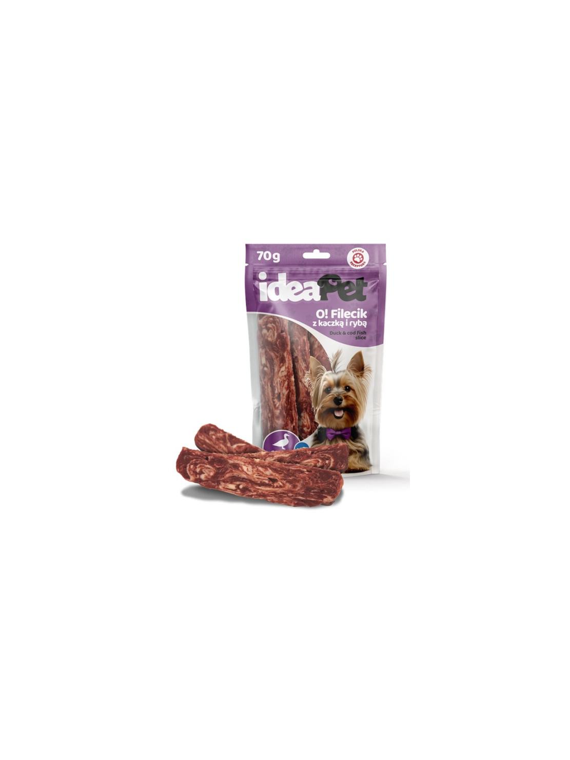 IdeaPet O! Fileciki z kaczką i rybą 70g