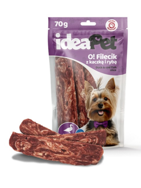 IdeaPet O! Fileciki z kaczką i rybą 70g