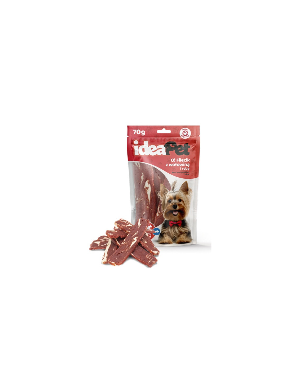 IdeaPet O! Fileciki z wołowiną i rybą 70g