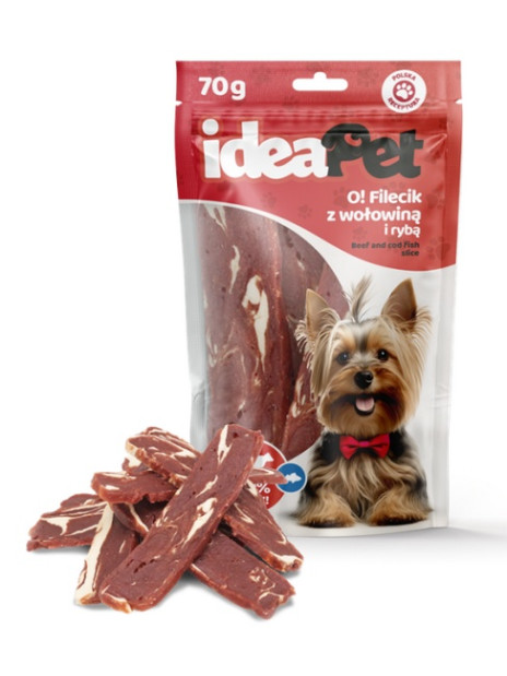 IdeaPet O! Fileciki z wołowiną i rybą 70g