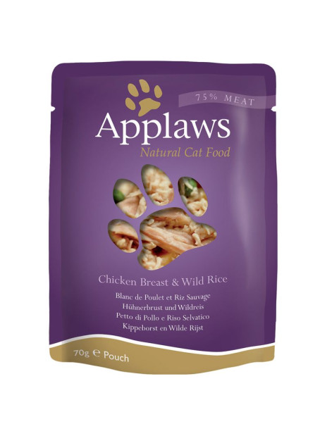 Applaws selection w bulionie 70g Kurczak i dziki ryż