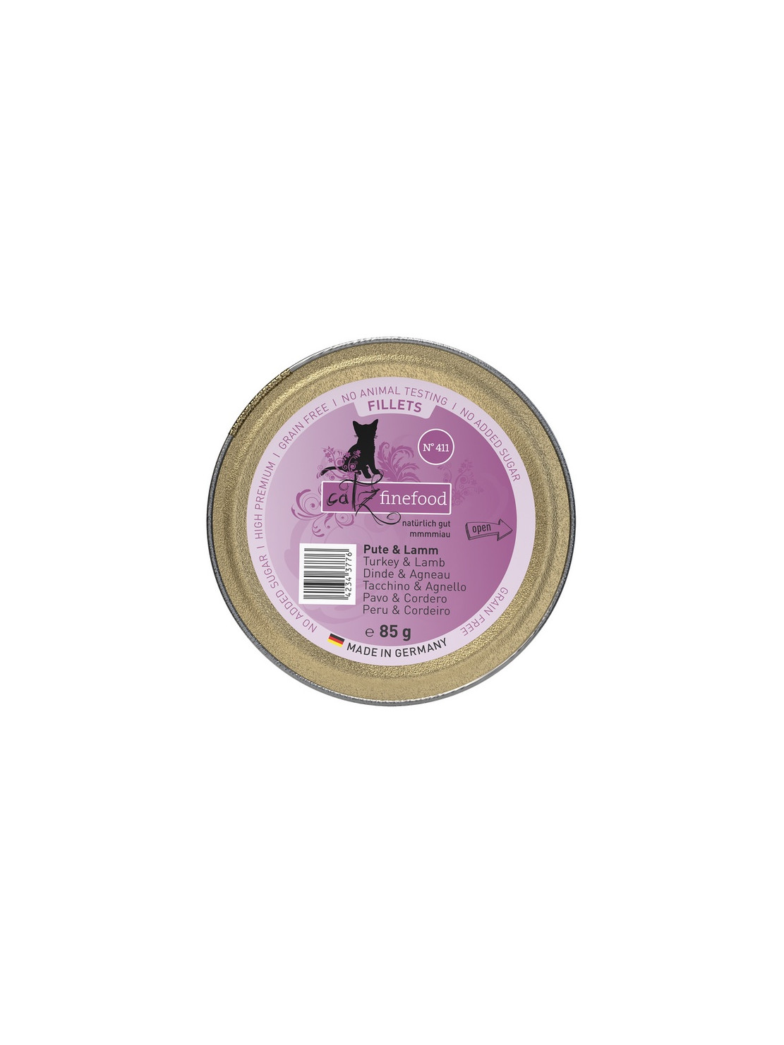 Catz Finefood Filety N.411 Indyk/Jagnięcina tacka 85g