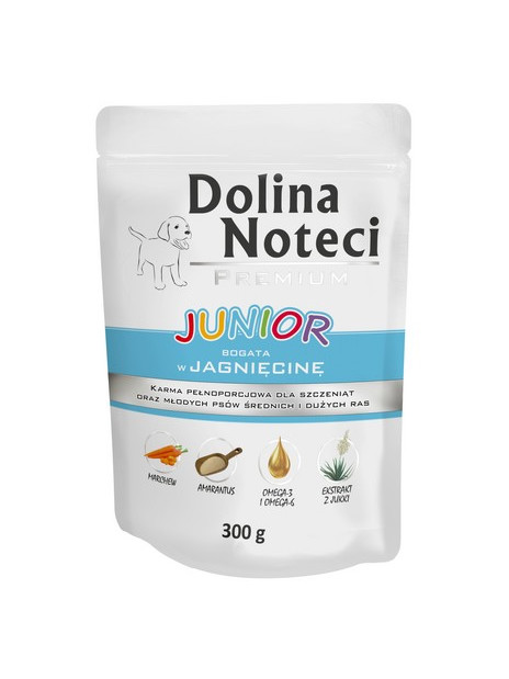 Dolina Noteci Premium Pies Junior Jagnięcina saszetka 300g