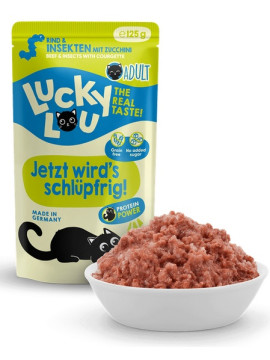 Lucky Lou Lifestage Adult Wołowina i owady saszetka 125g