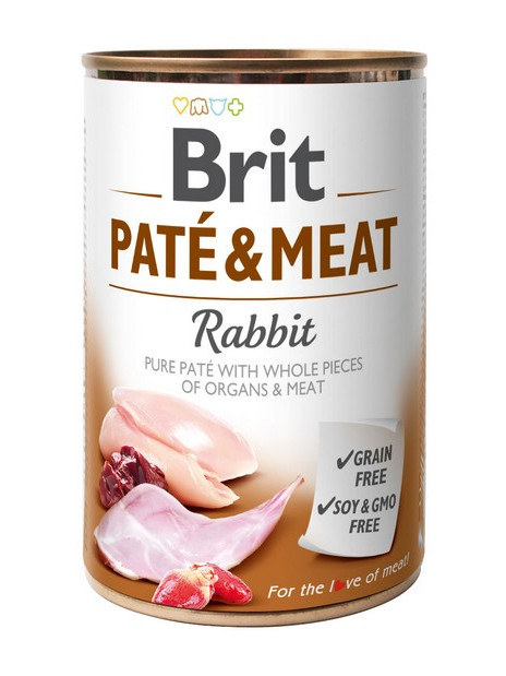 Brit Pate & Meat Dog Rabbit puszka 400g