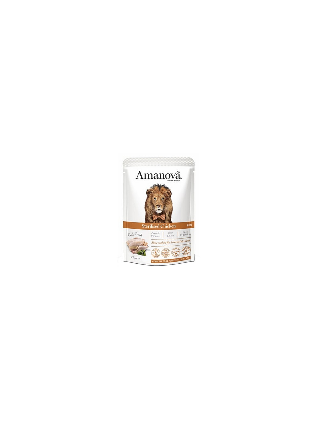 Amanova Cat Sterilised Chicken - kurczak saszetka 85g [P10]