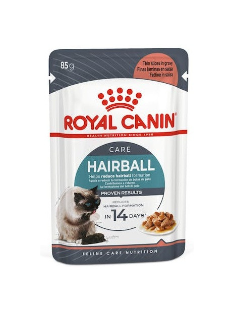 Royal Canin Hairball Care w sosie karma mokra w sosie dla kotów dorosłych, eliminacja kul włosowych saszetka 85g
