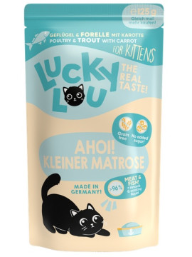 Lucky Lou Lifestage Kitten Drób i pstrąg saszetka 125g