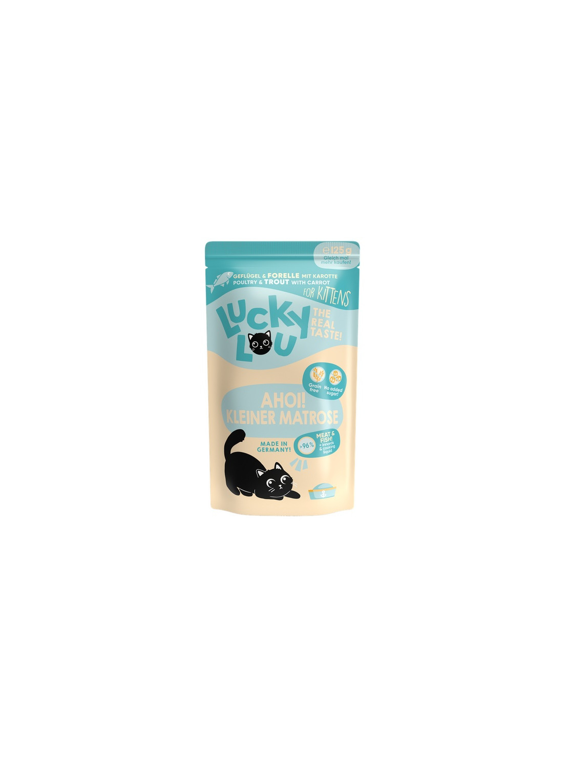 Lucky Lou Lifestage Kitten Drób i pstrąg saszetka 125g