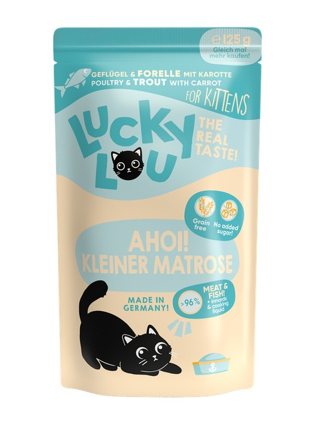Lucky Lou Lifestage Kitten Drób i pstrąg saszetka 125g