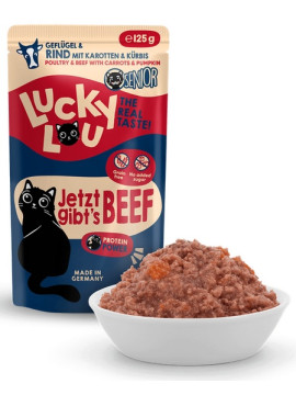 Lucky Lou Lifestage Senior Drób i wołowina saszetka 125g