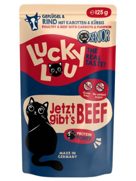 Lucky Lou Lifestage Senior Drób i wołowina saszetka 125g