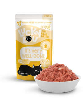 Lucky Lou Lifestage Sterilized Drób i wołowina saszetka 125g