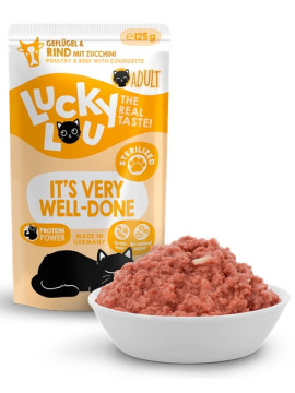 Lucky Lou Lifestage Sterilized Drób i wołowina saszetka 125g