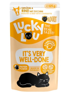 Lucky Lou Lifestage Sterilized Drób i wołowina saszetka 125g