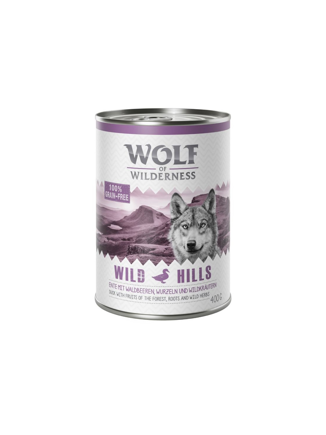 Wolf of Wilderness Wild Hills Kaczka puszka 400 g
