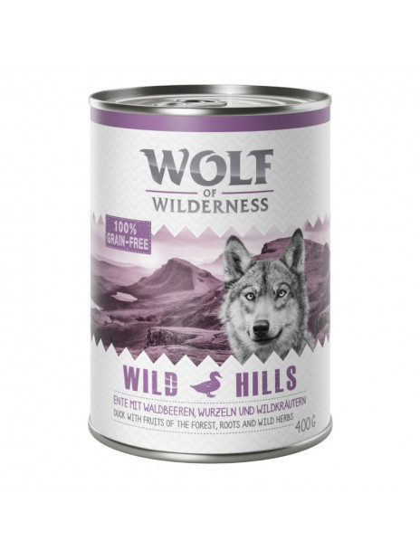 Wolf of Wilderness Wild Hills Kaczka puszka 400 g