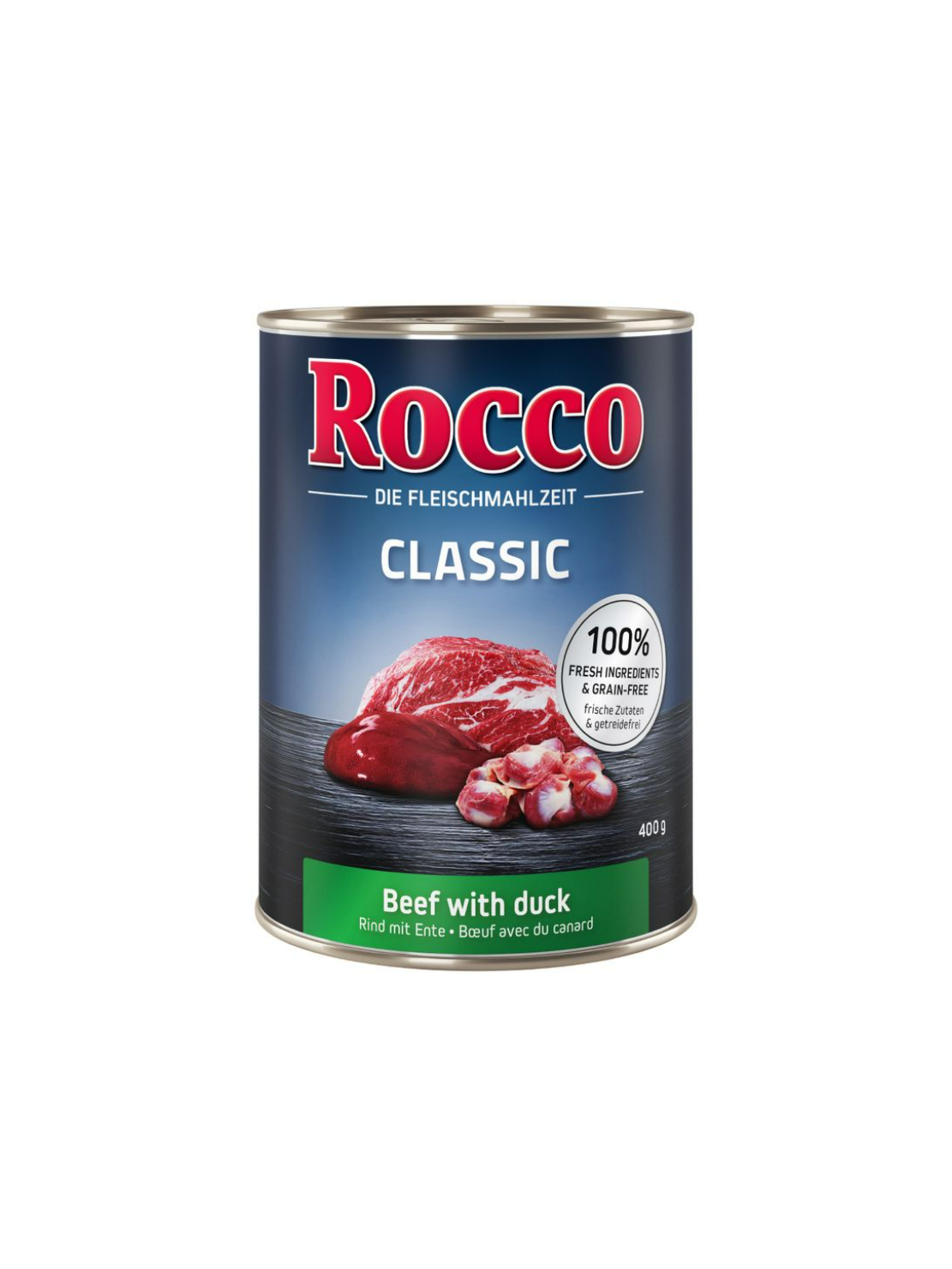 Mokra karma Rocco Classic 400g Wołowina i kaczka